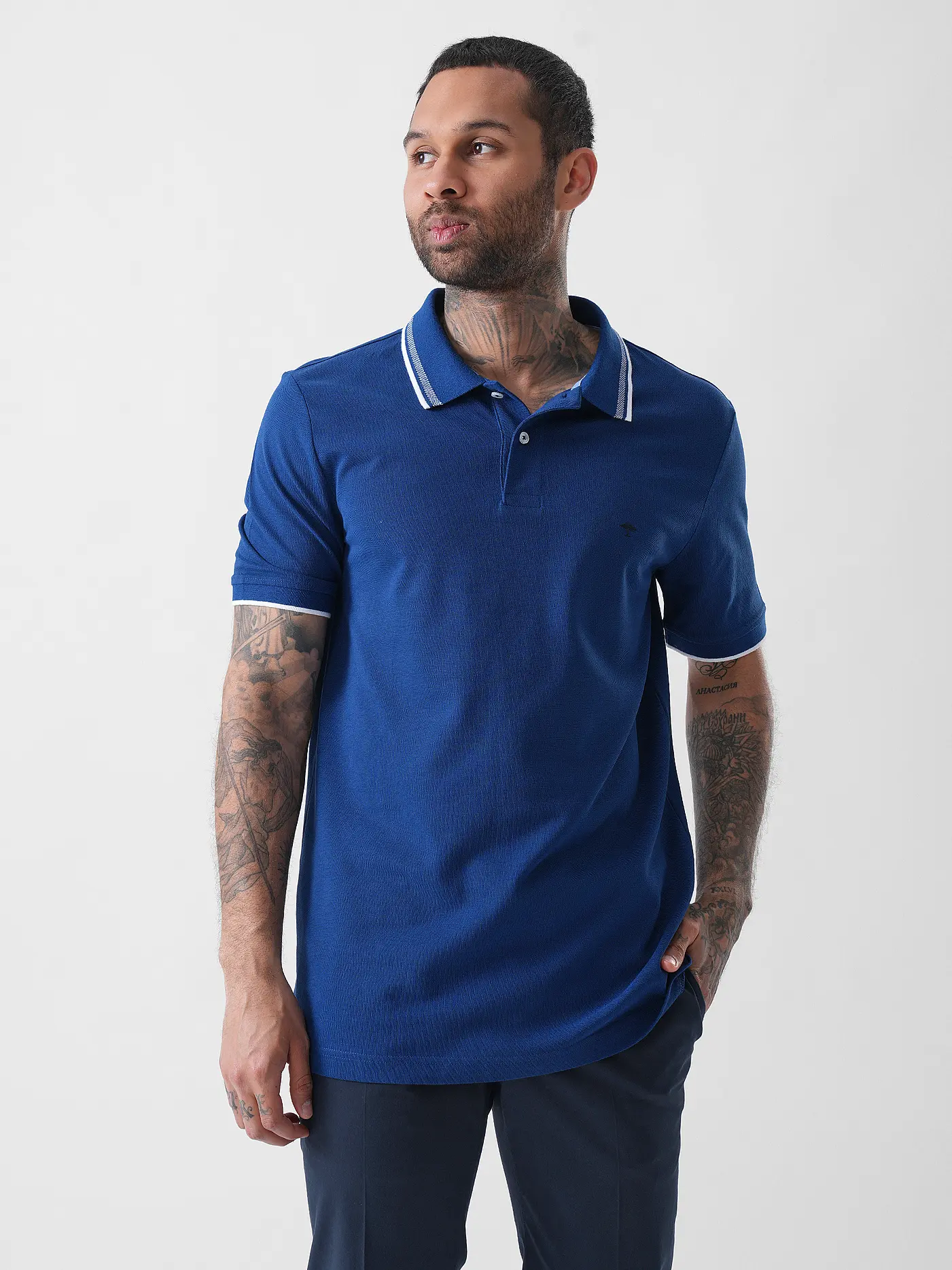 FYNCH HATTON | Poloshirt Casual Fit | dunkelblau